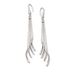 Long Four Strand Chain Dangle earrings
